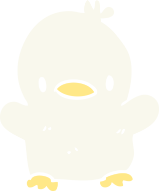 Bir insan tarafından çizilmiş karalama bebek ördek.