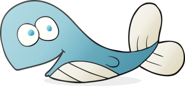 Bir insan tarafından çizilmiş serbest çizim balina.