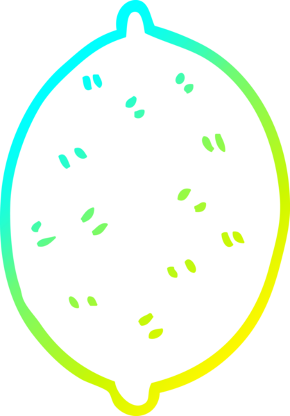 Bir insan tarafından çizilmiş limon meyvesinin soğuk çizgi çizimi