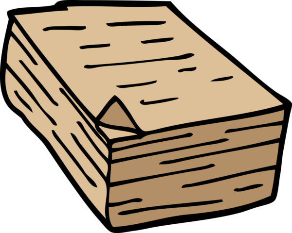 Bir insan tarafından çizilmiş karalama kağıdı yığını.