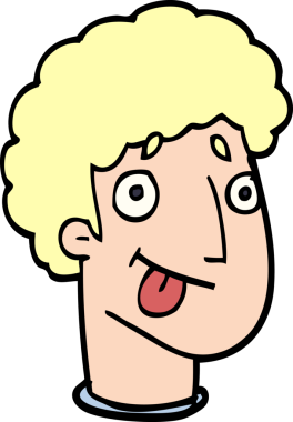 bir insan tarafından çizilmiş karalama erkek yüzü