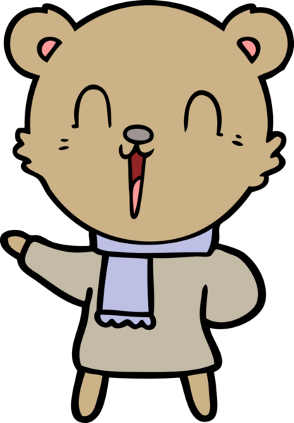 Bir insan tarafından çizilmiş bir çizgi film karakteri.