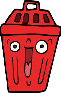 Bir insan tarafından çizilmiş karalama çöplüğü.