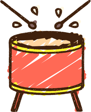 Bir insan tarafından çizilen Davul Tebeşiri