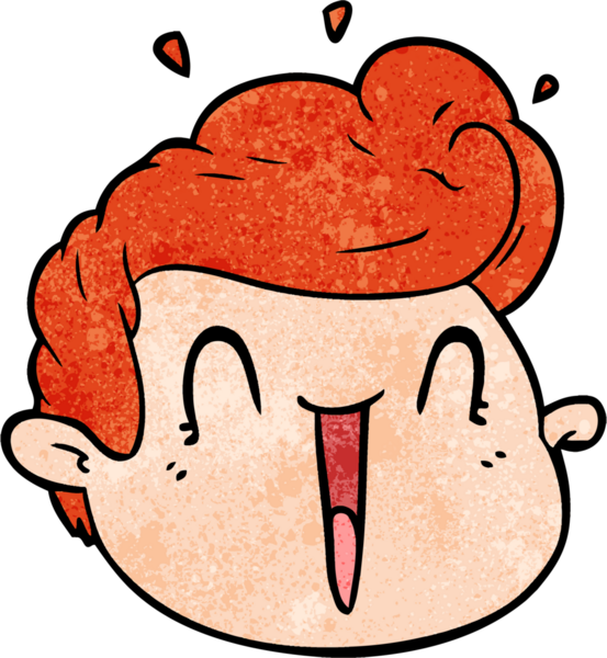 Bir insan tarafından çizilmiş bir erkek yüzü.