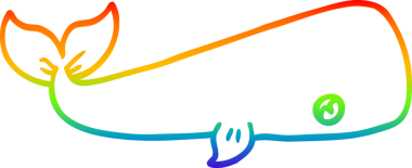 bir insan tarafından çizilmiş karikatür deniz balinası çizimi