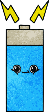 Bir insanın çizdiği pilin retro grunge desen karikatürü