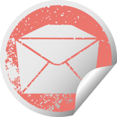 Bir insan tarafından çizilmiş sıkıntılı dairesel soyulan tuhaf sembol etiketi.