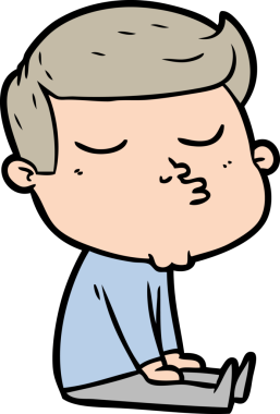 Bir insan tarafından çizilmiş karikatür mankeni adam.