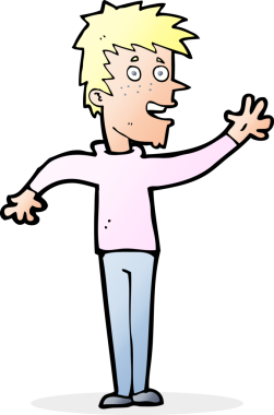 Bir insan tarafından çizilmiş mutlu çocuk çizimi.