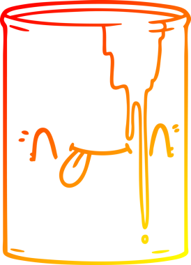 Bir insan tarafından çizilen toksik atığın sıcak çizgi çizimi