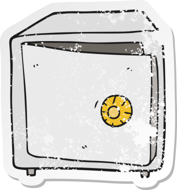 Bir insan tarafından çizilmiş karikatür kasasının gerilimli etiketi.