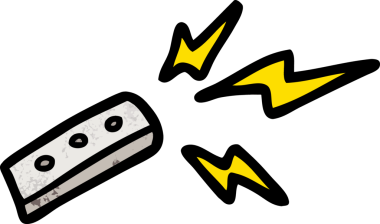 bir insan tarafından çizilmiş çizgi film uzaktan kumandası