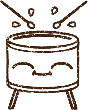 Bir insan tarafından çizilen Davul Kömürü Çizimi