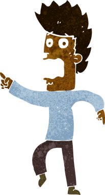 Bir insan tarafından çizilmiş karikatür.