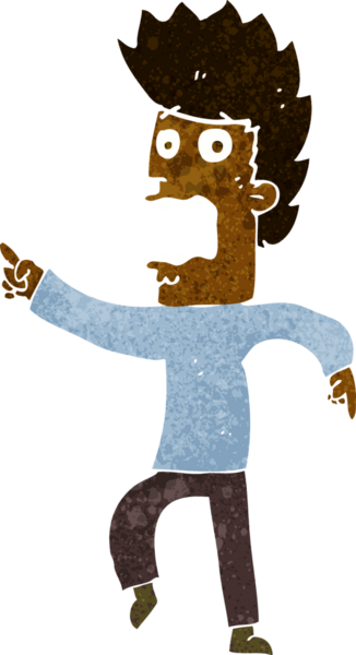 Bir insan tarafından çizilmiş karikatür.