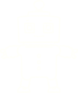 Bir insan tarafından çizilen robot tebeşiri.