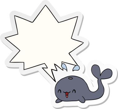 Bir insan tarafından çizilmiş balina sesli balina çizimi.