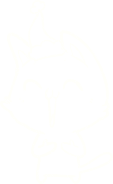 Bir insan tarafından çizilen Noel Kedisi Tebeşiri