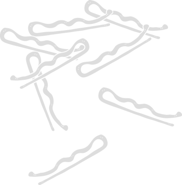 Bir insan tarafından çizilen saç tokalarının düz renk çizimi