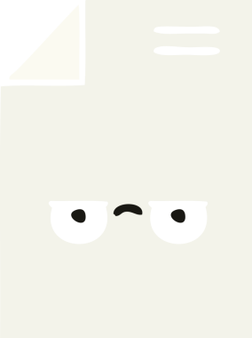 Bir insan tarafından çizilmiş bir kağıt parçasının düz renk retro karikatürü