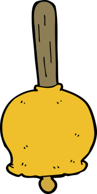 bir insan tarafından çizilmiş karikatür çanı