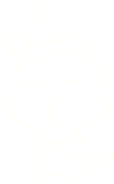 Bir insan tarafından çizilen Noel Kedisi Tebeşiri