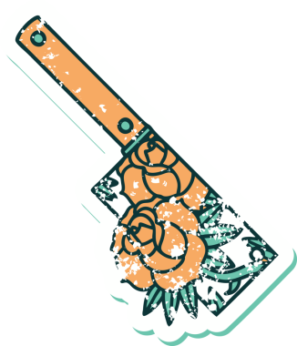 Bir satırın ve bir insanın çizdiği çiçeklerin sembolik dövmeli resmi.