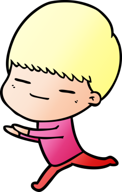 Bir insan tarafından çizilmiş kendini beğenmiş bir çocuk.