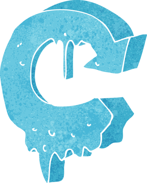 Bir insan tarafından çizilmiş çizgi film erime oku sembolü