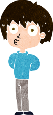 Bir insan tarafından çizilmiş çizgi film çocuğu etkiledi.