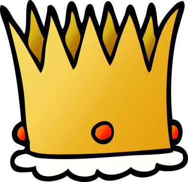 Bir insan tarafından çizilmiş kraliyet tacını karala