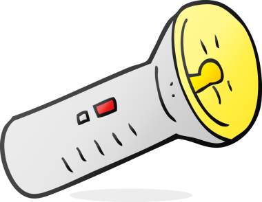 Bir insan tarafından çizilmiş el yazması çizgi film meşalesi.