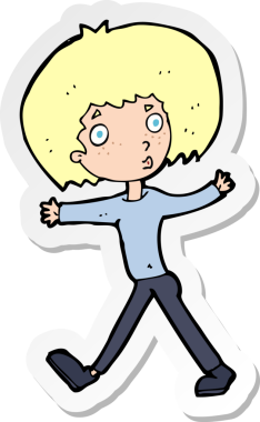 Bir çizgi filmin çıkartması bir insan tarafından çizilmiş adamı şaşırttı.