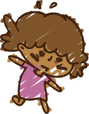 Bir insan tarafından çizilen Koşan Kadın Tebeşiri