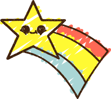 Bir insan tarafından çizilen Kayan Yıldız Tebeşiri