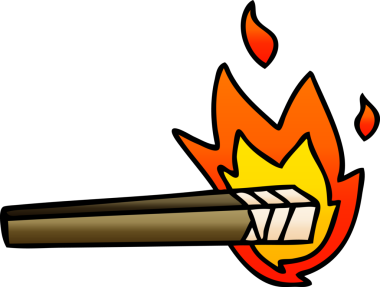 bir insan tarafından çizilmiş garip gölgeli çizgi film meşalesi