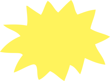 Bir insan tarafından çizilen patlamanın düz renk çizimi