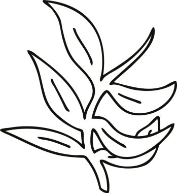 Bir insan tarafından çizilmiş garip çizgi film sarmaşıkları.