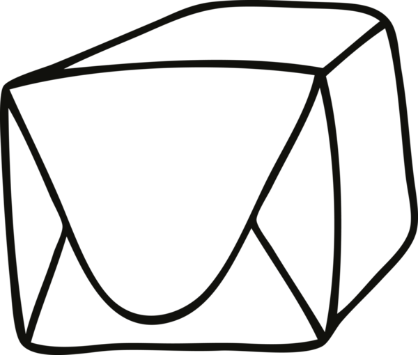 Bir insan tarafından çizilmiş garip çizgi film kahverengi paketi