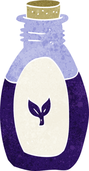 bir insan tarafından çizilmiş bitkisel ilaçlar.