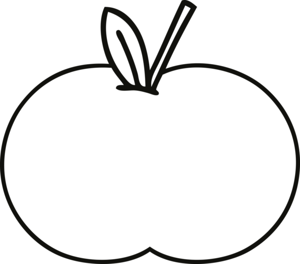 Bir insan tarafından çizilmiş kırmızı elma çizimi.