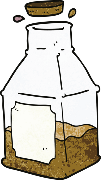 Bir insan tarafından çizilmiş sürahide karalama içeceği.