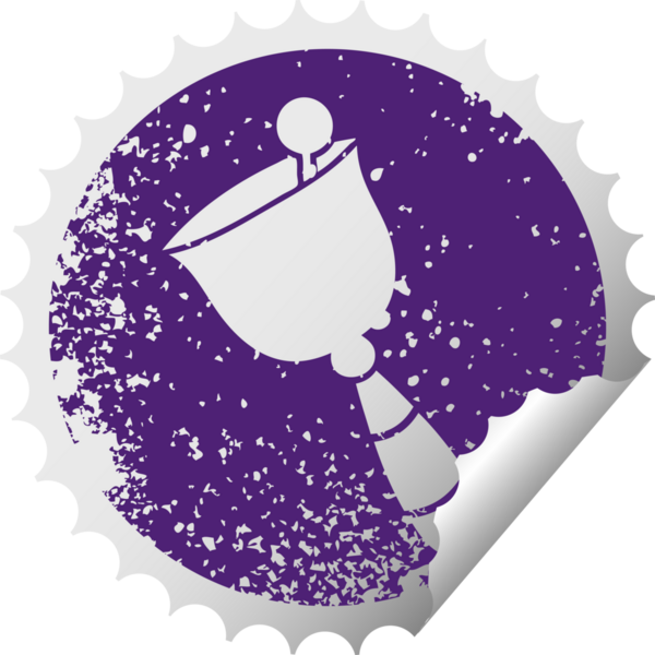 Bir insan tarafından çizilmiş çıngıraklı çıngırak sembolü.