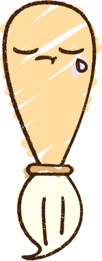 Ağlayan Boya Fırçası Tebeşiri Bir insan tarafından çizilmiş