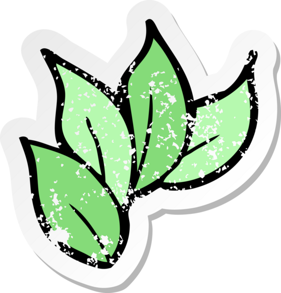 Bir insan tarafından çizilmiş bir çizgi filmin gerilimli çıkartması.