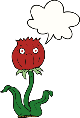 bir insan tarafından çizilmiş konuşma baloncuklu çizgi film devedikeni