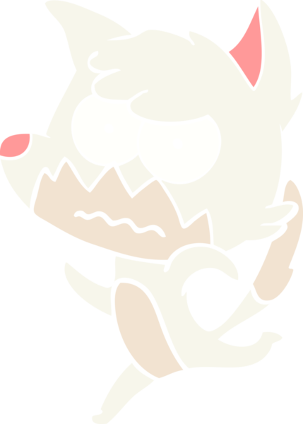 Bir insan tarafından çizilmiş düz renkli çizgi film.