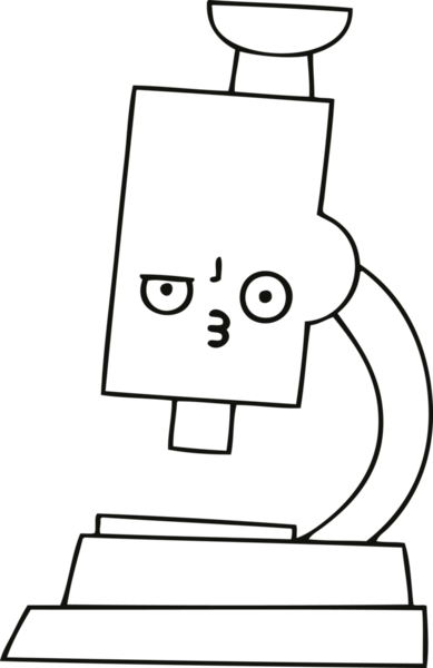 Bir insan tarafından çizilmiş bir mikroskop çizimi