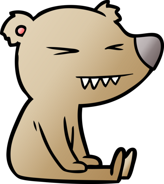 Bir insan tarafından çizilmiş bir çizgi film karakteri.